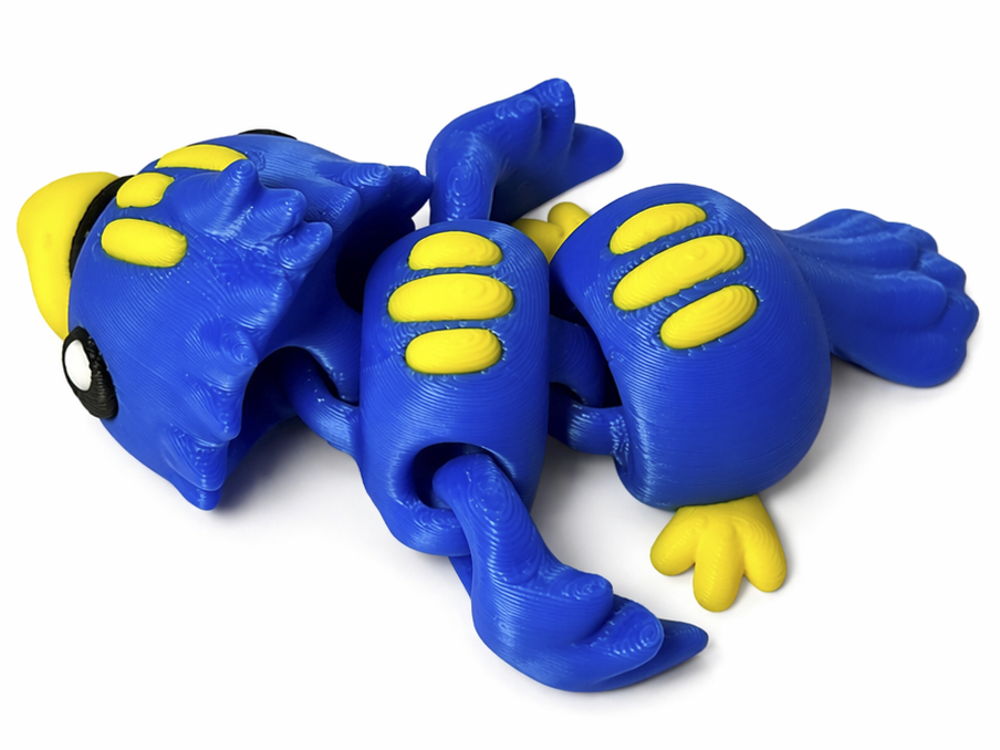 Magnetický 3D papoušek – flexi figurka